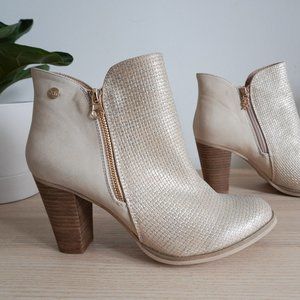 XTI Rose Gold Booties - Size 9.5 (Size 41 Heels)